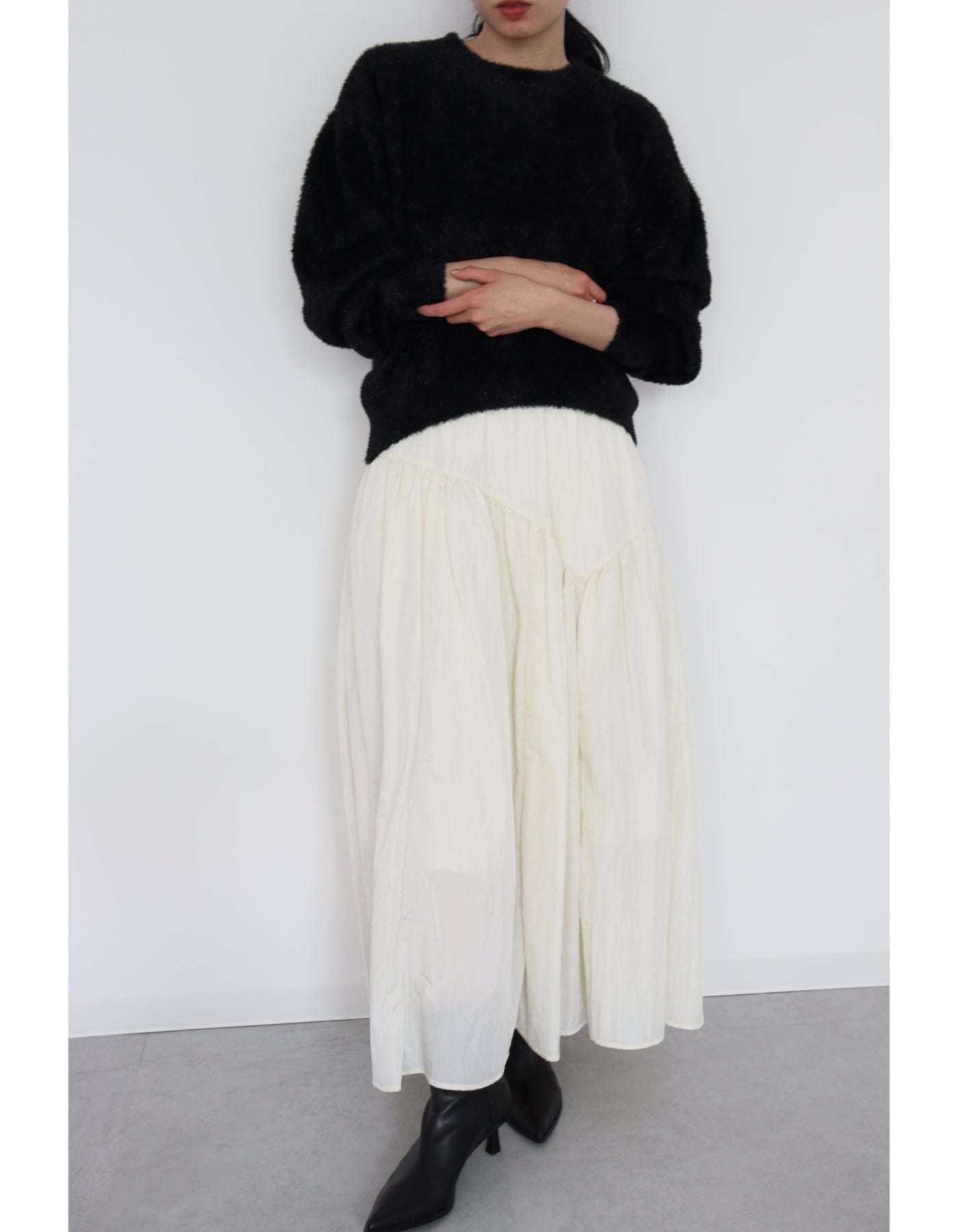 【ACUTA アクータ】ラメショートニットプルオーバー