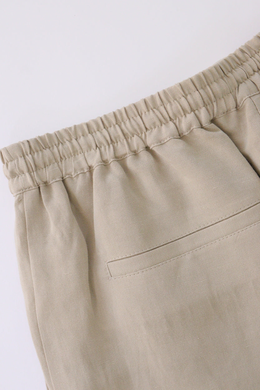 【ACUTA】【ウォッシャブル】レーヨンリネンイージーパンツ