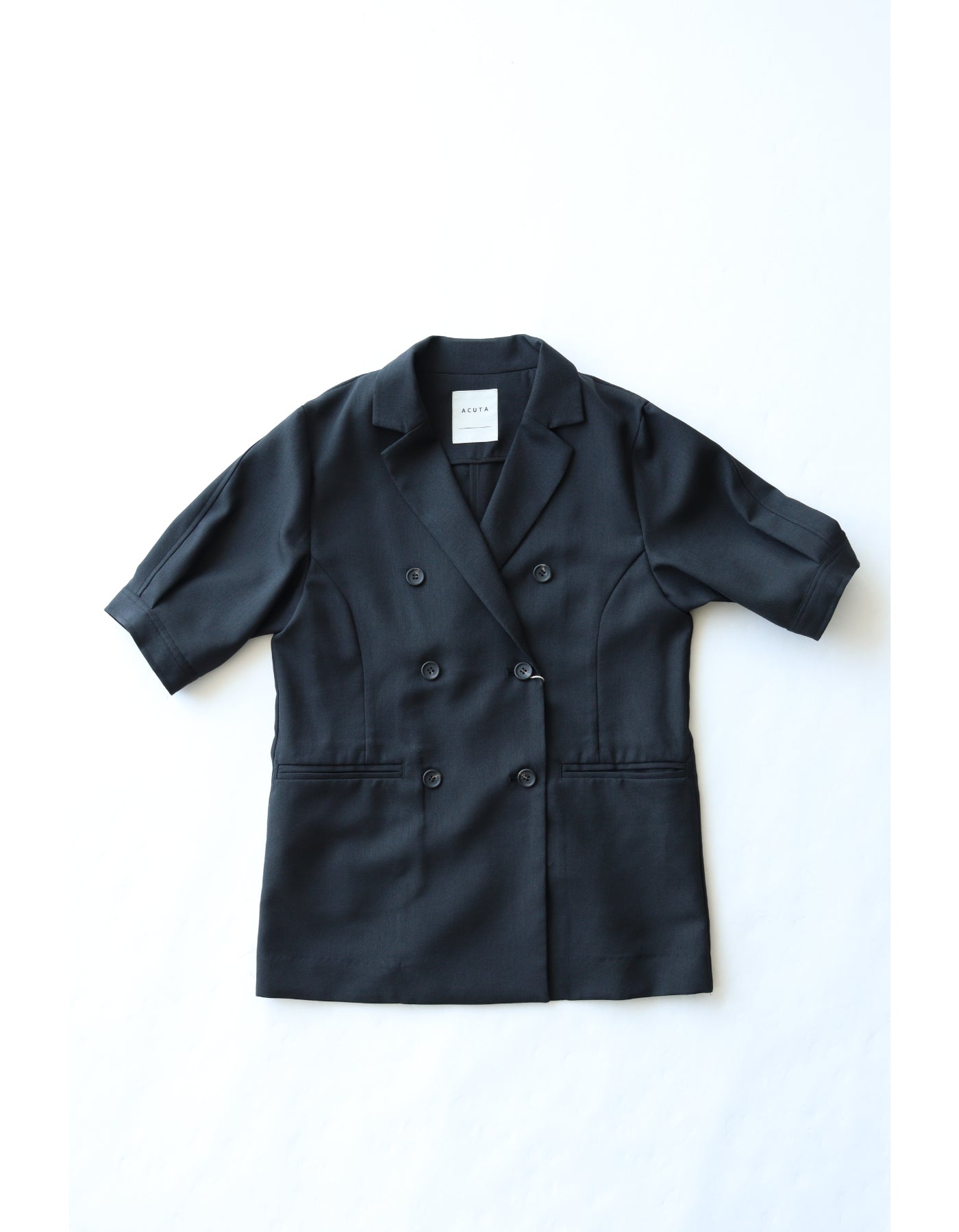 【ACUTA アクータ】ダブルブレストハーフスリーブジャケット