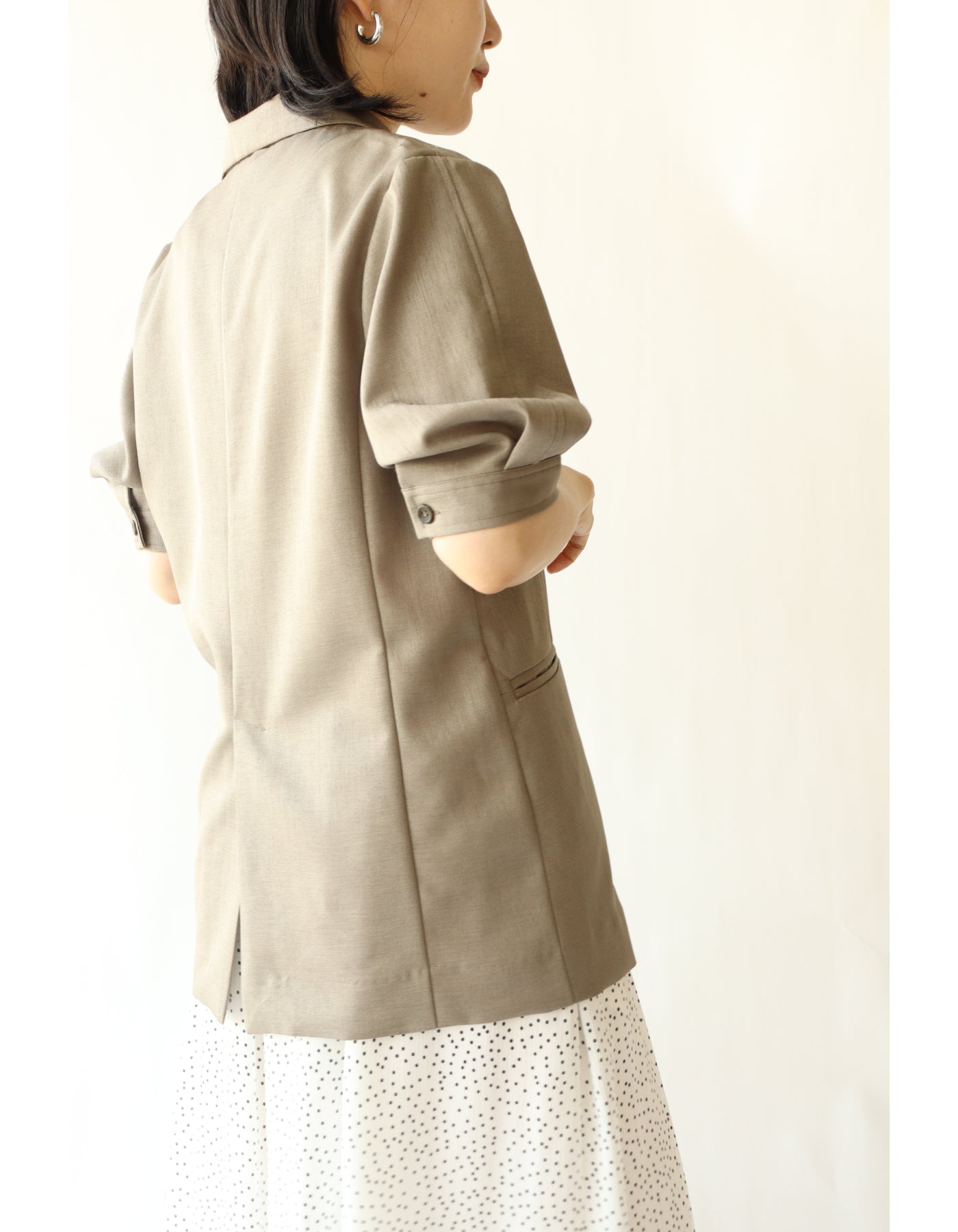 【ACUTA アクータ】ダブルブレストハーフスリーブジャケット