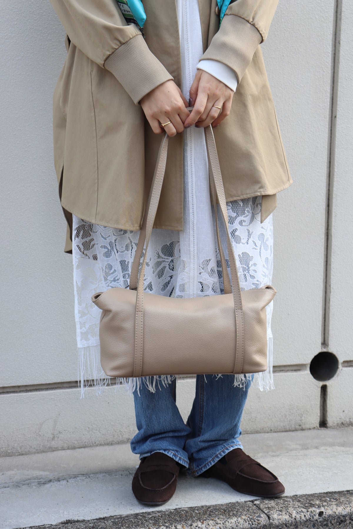 【MILLELA FIRENZE】レクタングルショルダーバッグ