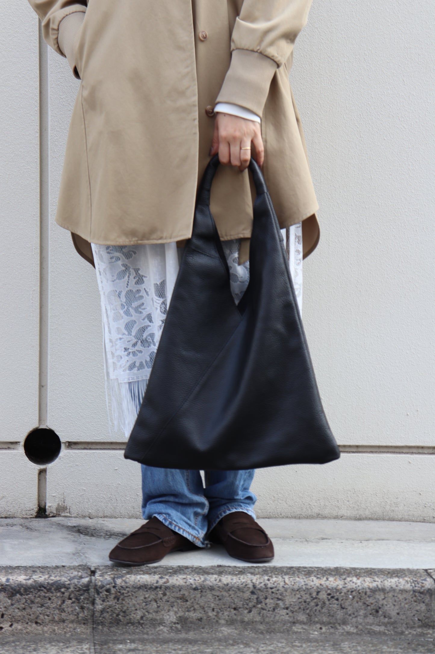 【MILLELA FIRENZE】トライアングルミディバッグ