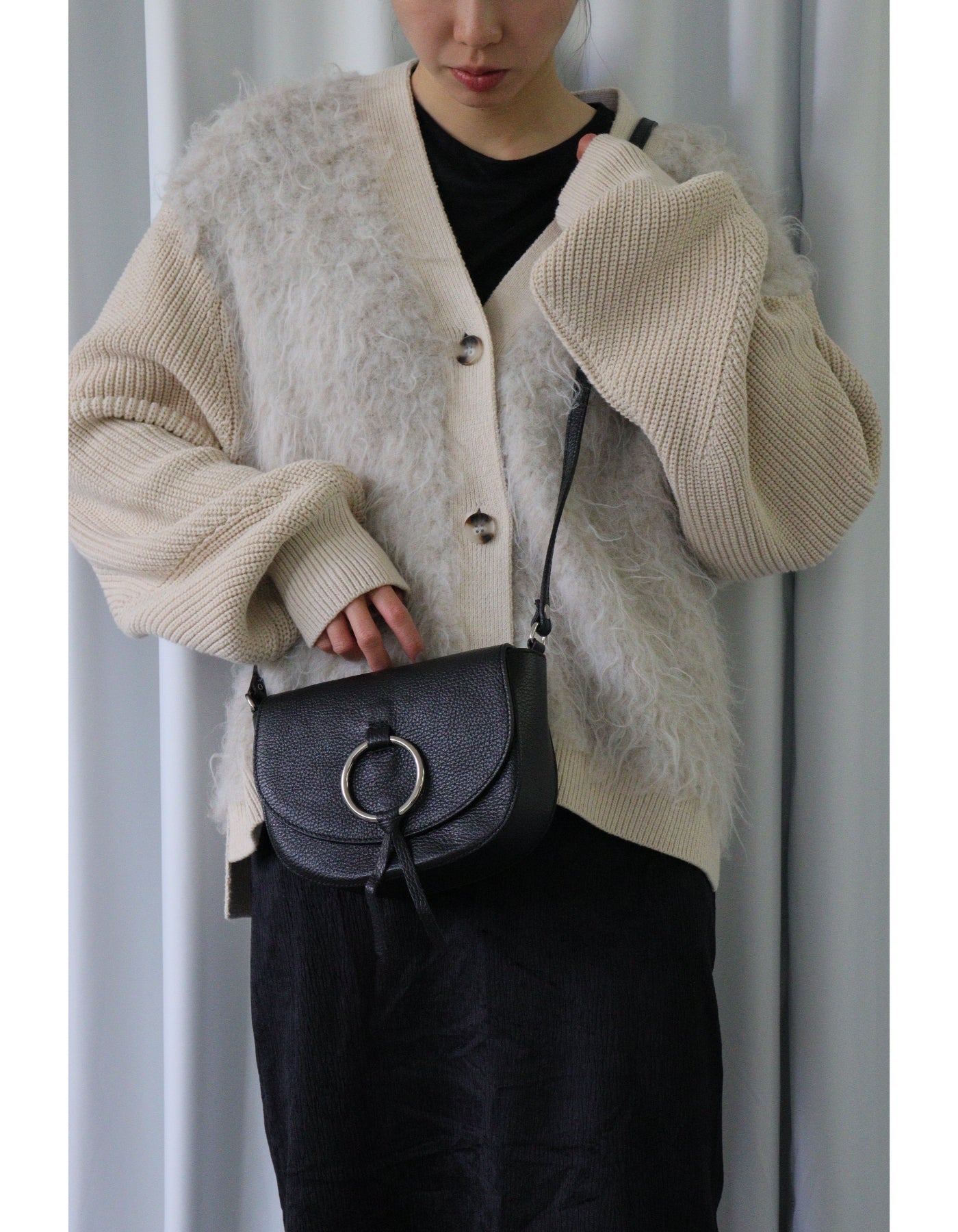 【MILLELA FIRENZE】モチーフフラップレザーバッグ