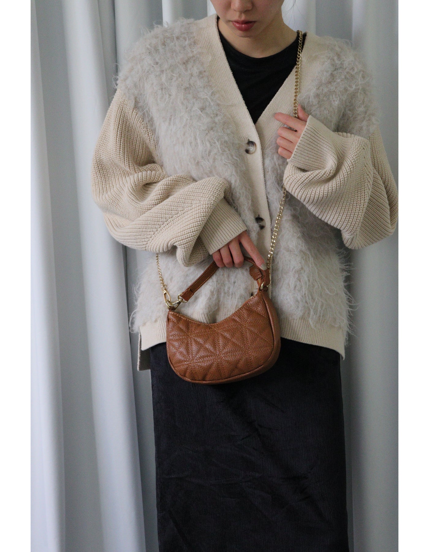 【MILLELA FIRENZE】ステッチハンドバッグ