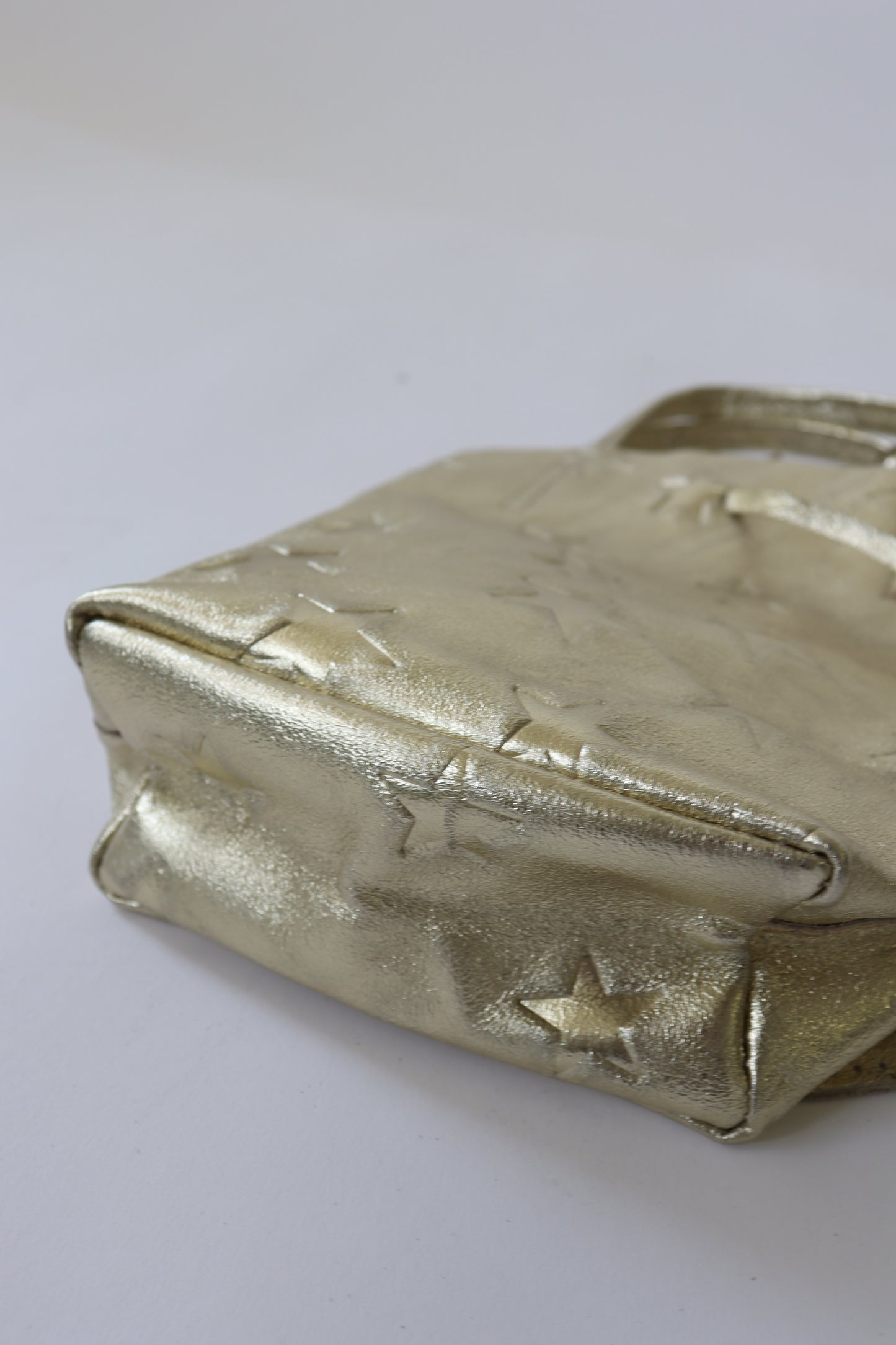 【MILLELA FIRENZE】星柄エンボスメタリックミニトートバッグ