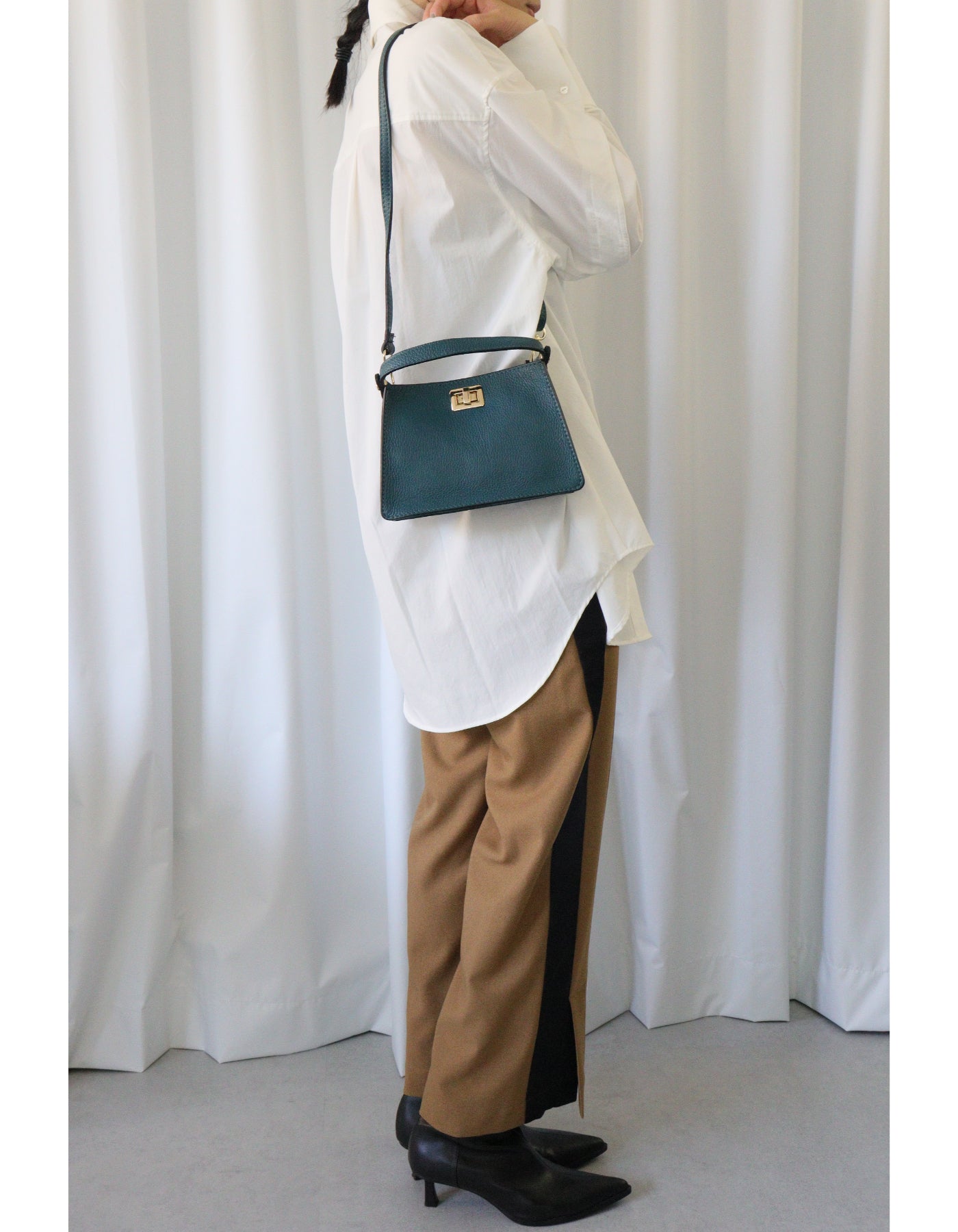 【MILLELA FIRENZE】スクエアハンドバッグ