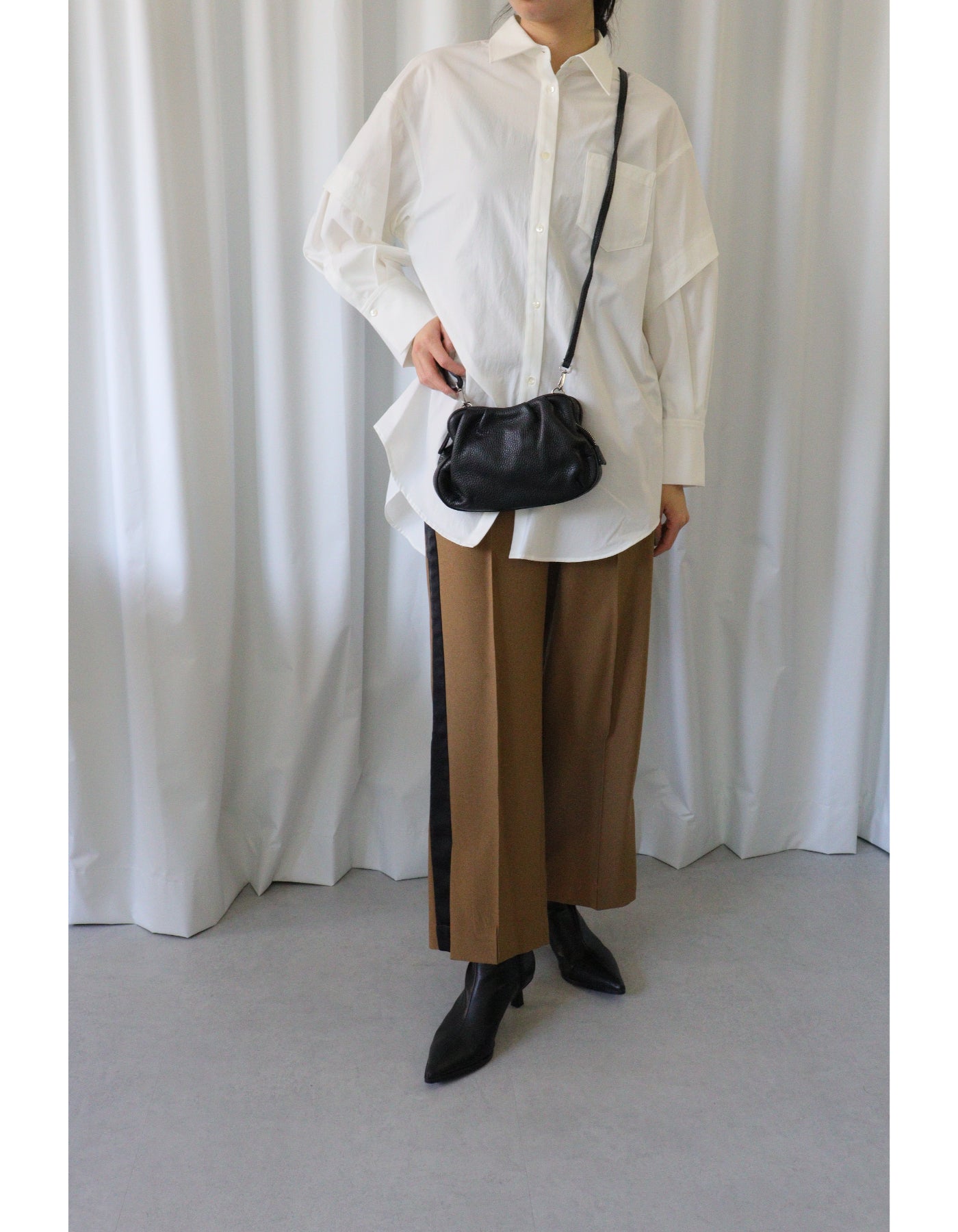 【MILLELA FIRENZE】タックショルダーバッグ