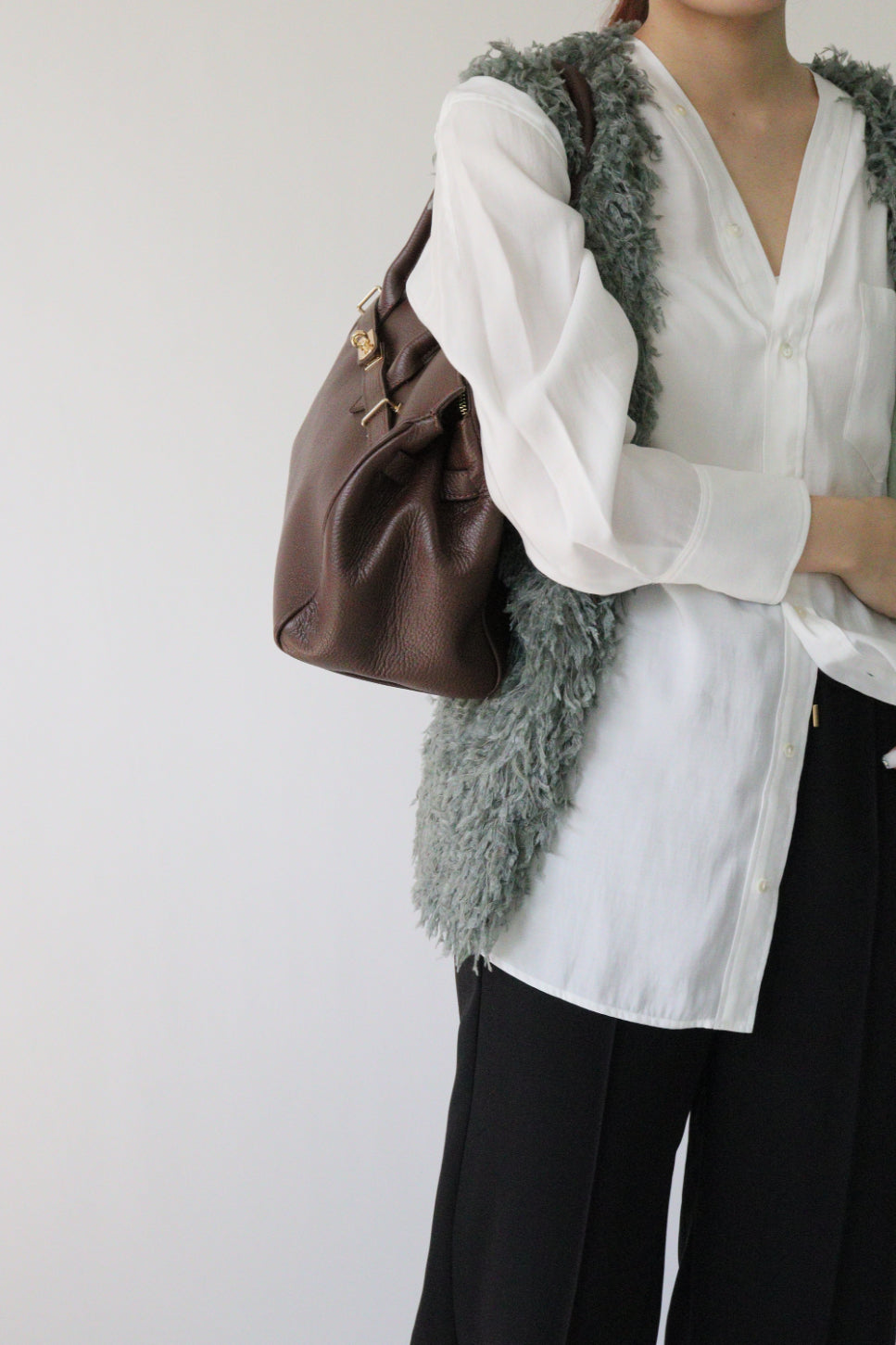 【MILLELA FIRENZE】【再入荷】金具付きレザートートバッグ