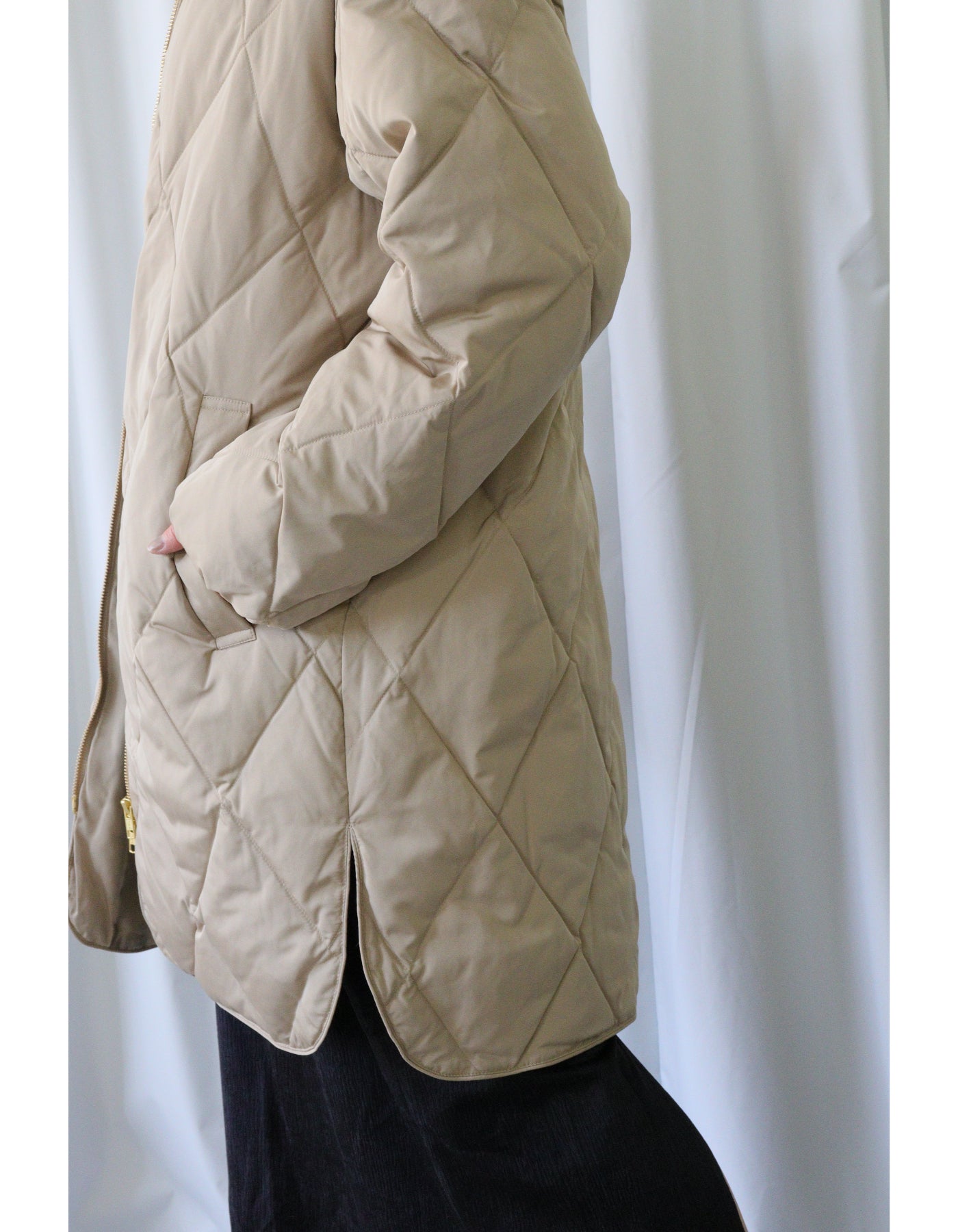 【ACUTA アクータ】ダイヤキルトグリーンダウンコート