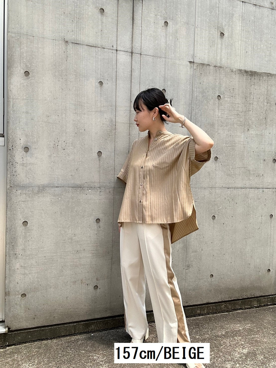 【ACUTA アクータ】マルチストライプオーバーシャツ