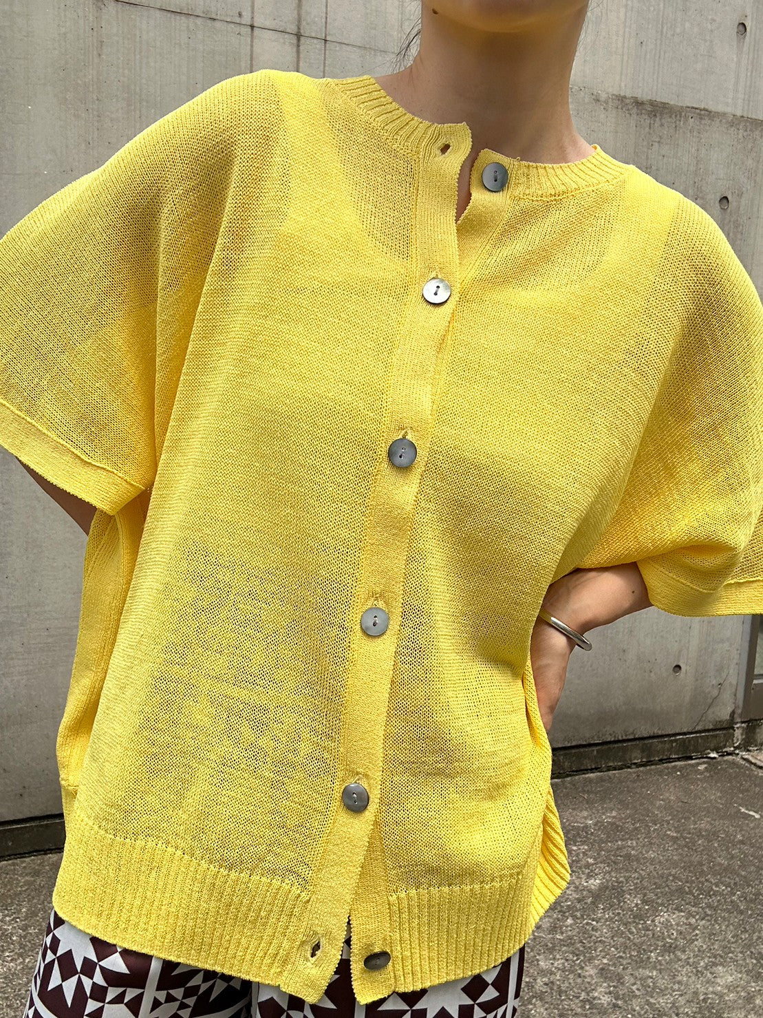 【ACUTA アクータ】ペーパーコットンカーディガン