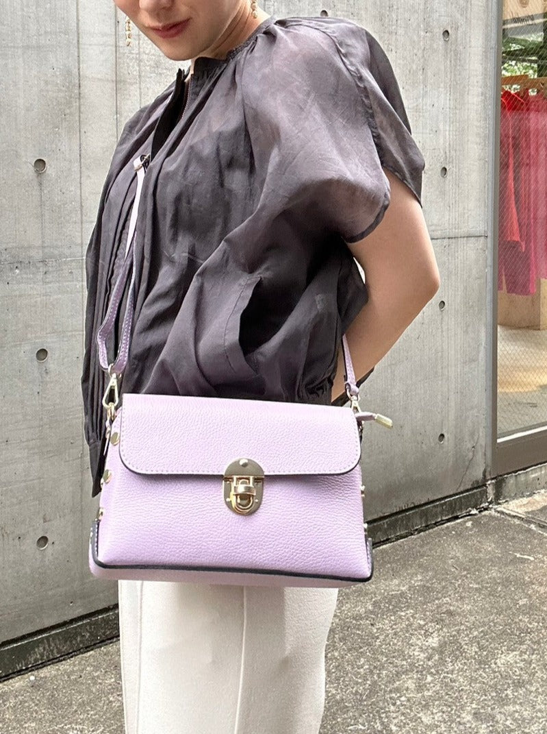 【MILLELA FIRENZE】サイドスタッズショルダーバッグ