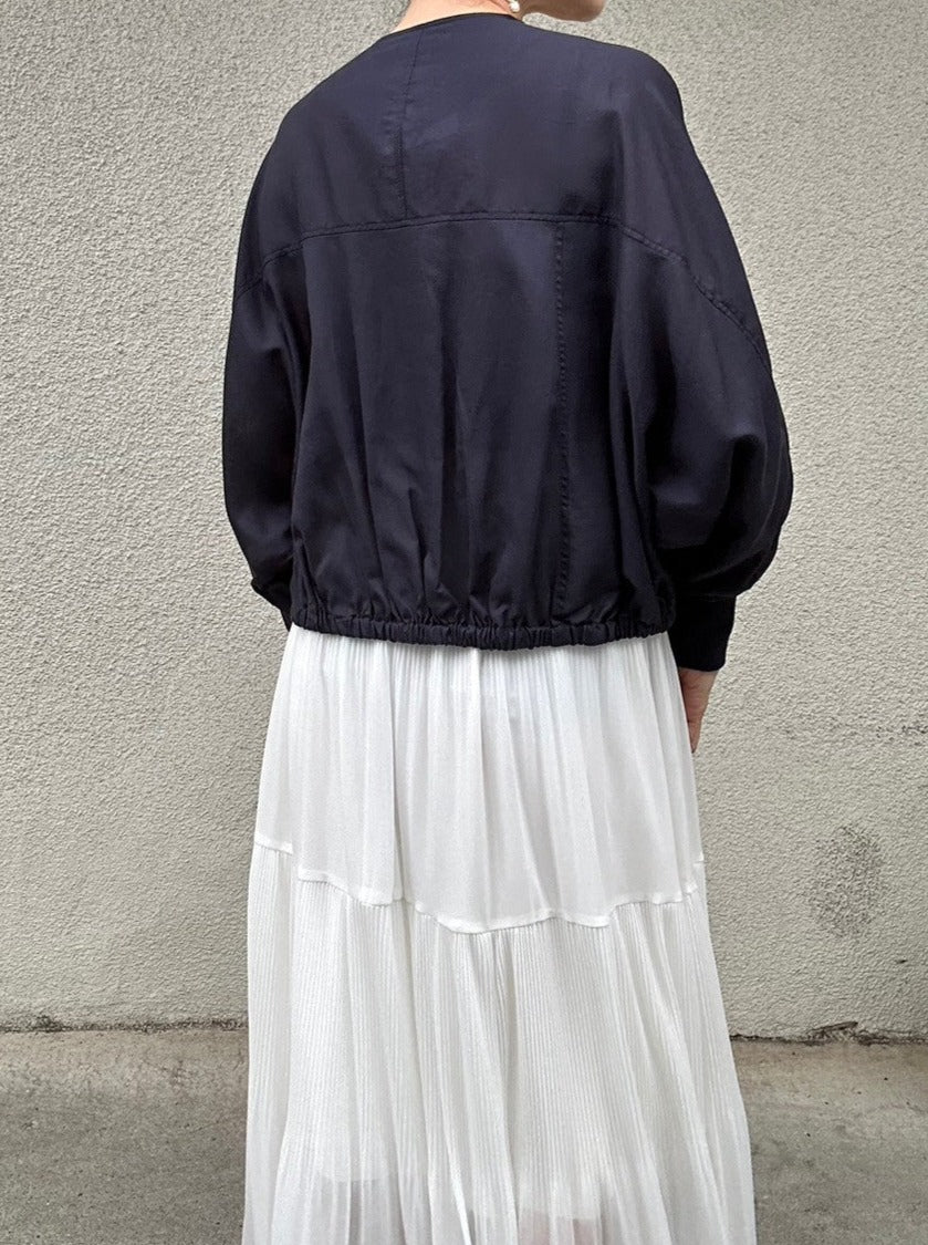 【ACUTA アクータ】リネン混シアーブルゾン