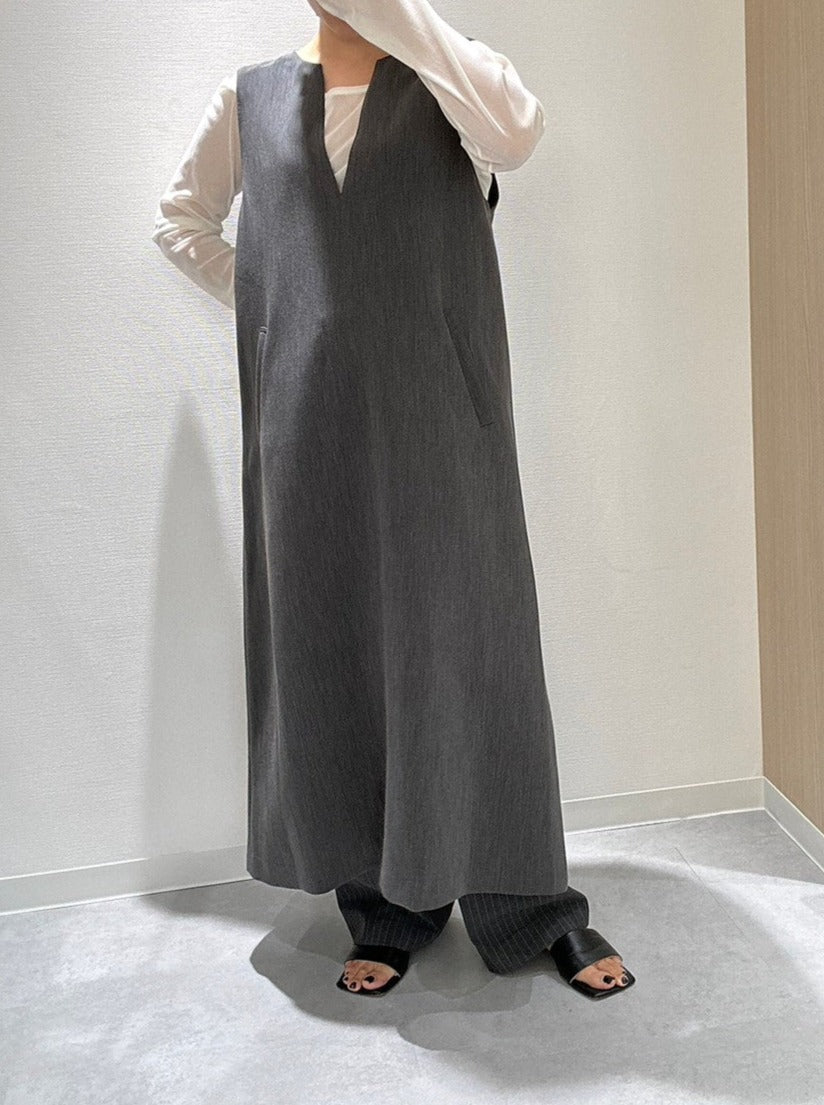 【ACUTA アクータ】ダブルクロスキーネックジャンスカ