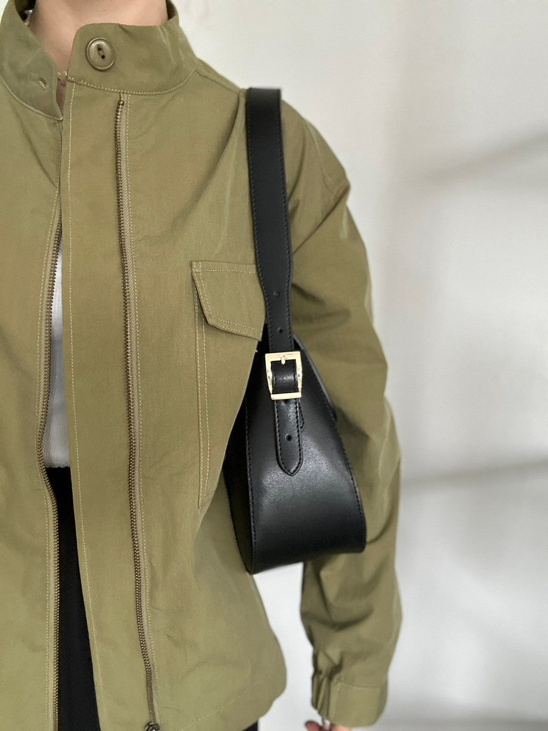 【MILLELA FIRENZE】スムースレザーハンドバッグ