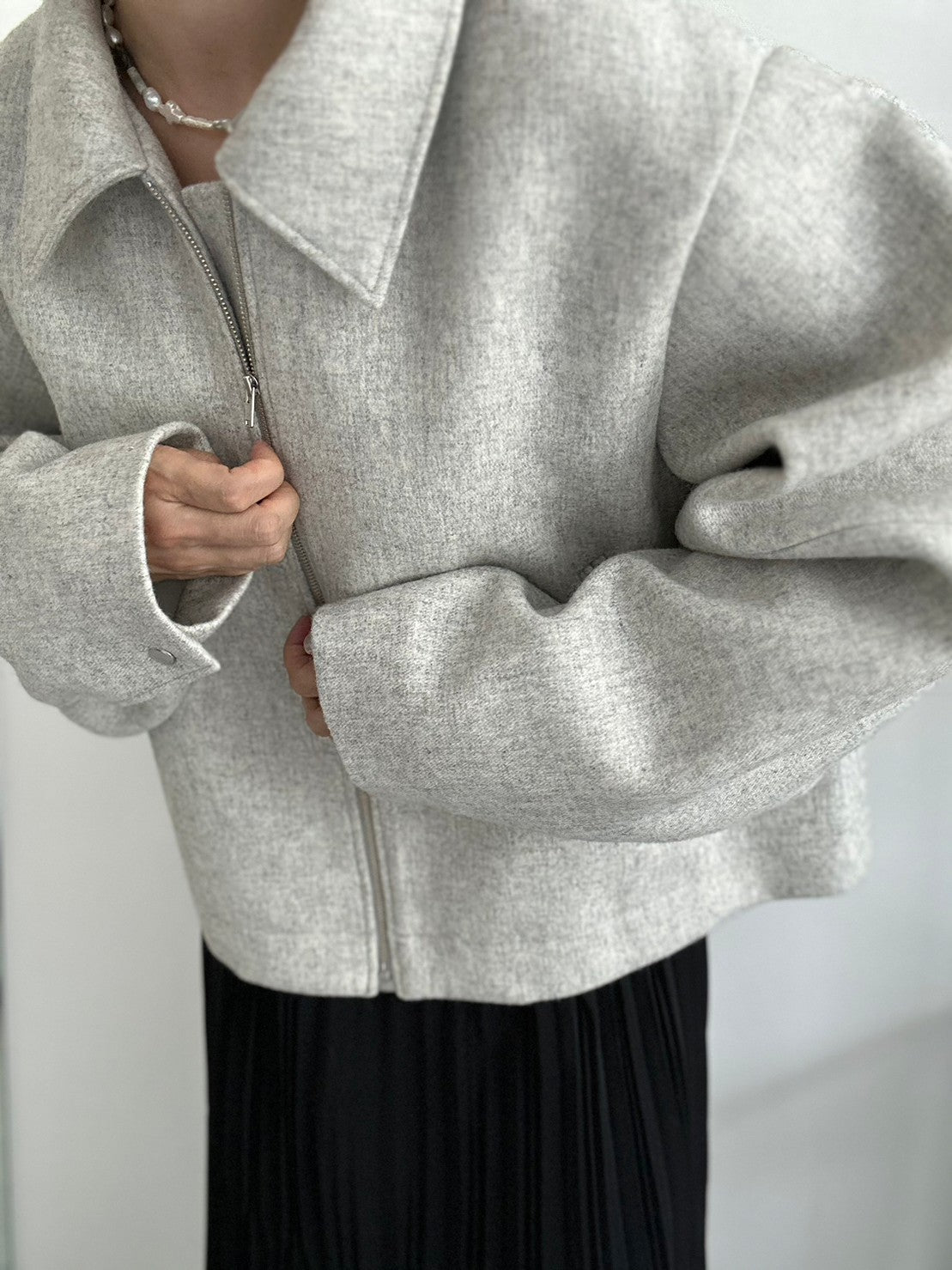【ACUTA アクータ】ボンディングウールショートブルゾン