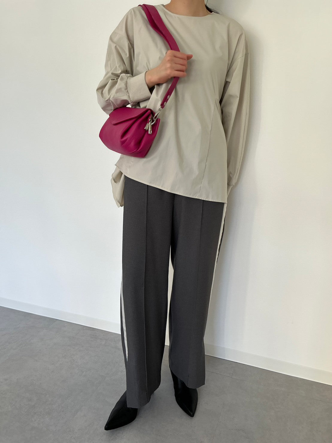 【MILLELA FIRENZE】ワイドフラップバッグ