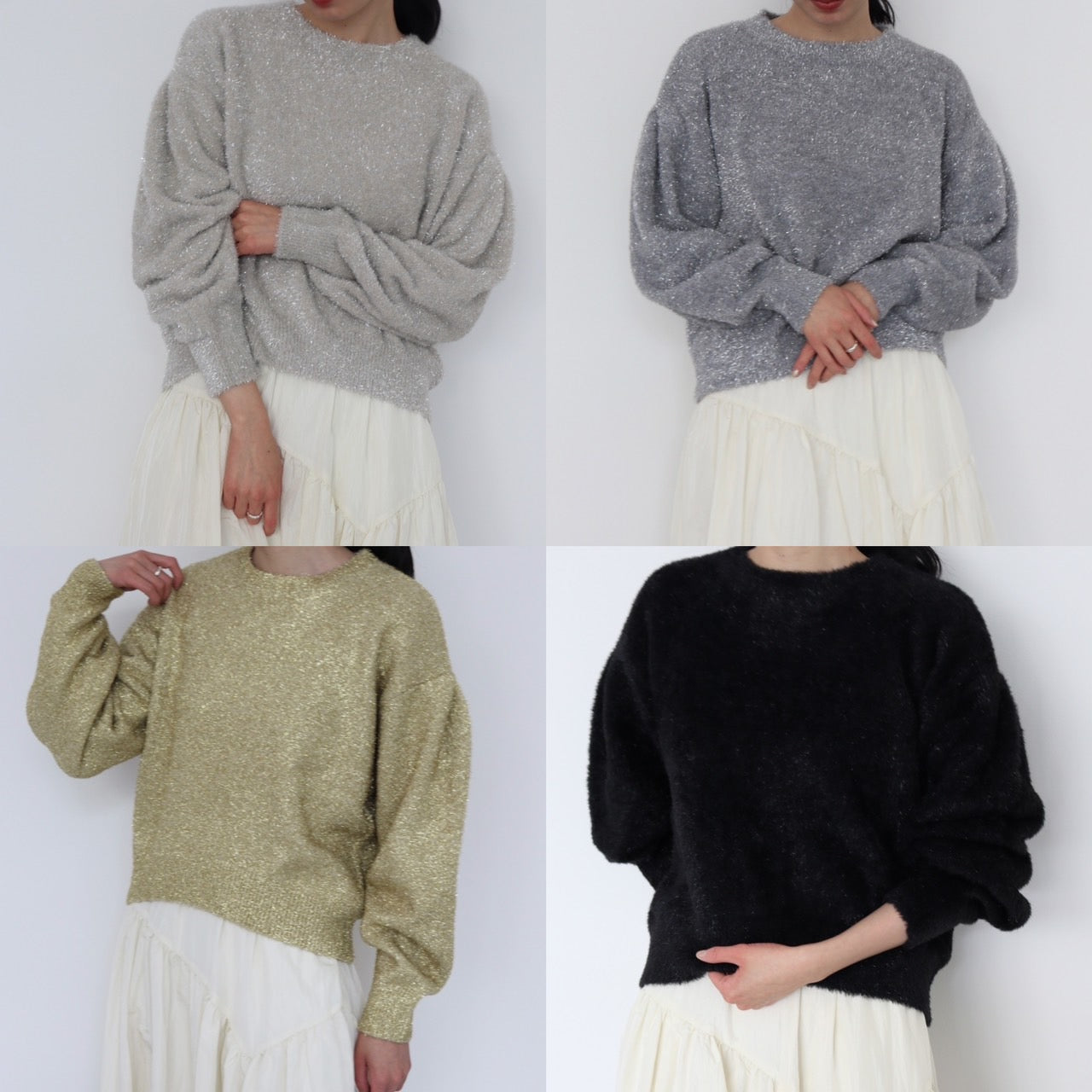 【ACUTA アクータ】ラメショートニットプルオーバー