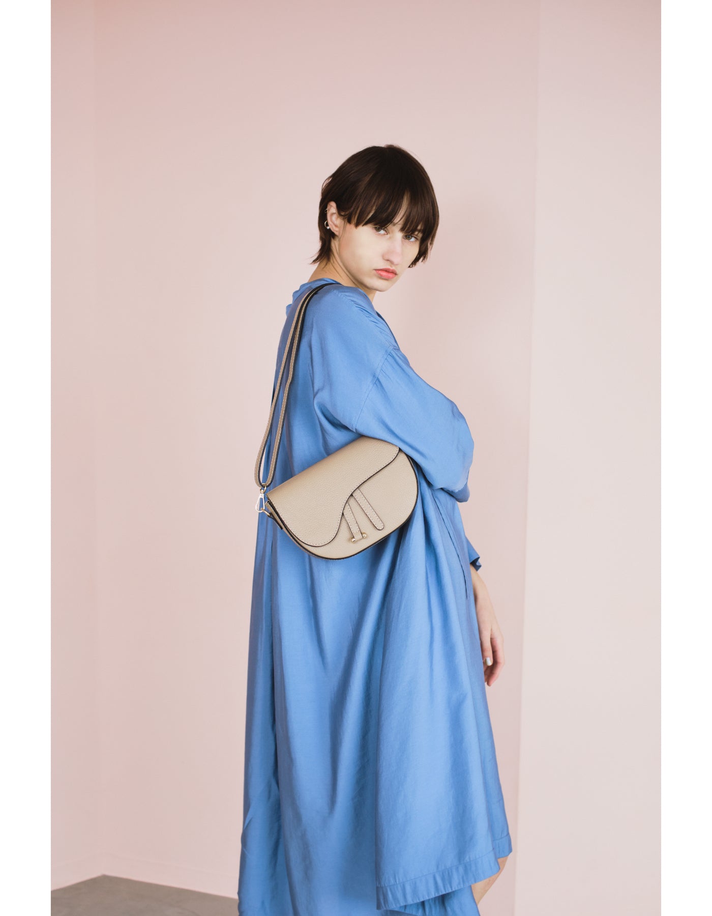 【MILLELA FIRENZE ミレッラフィレンツェ】レザーサドルバッグ