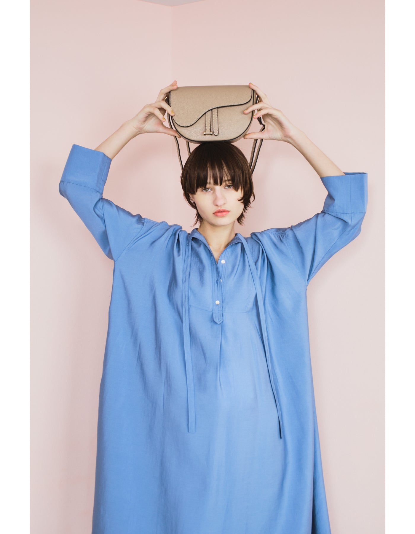 【MILLELA FIRENZE ミレッラフィレンツェ】レザーサドルバッグ