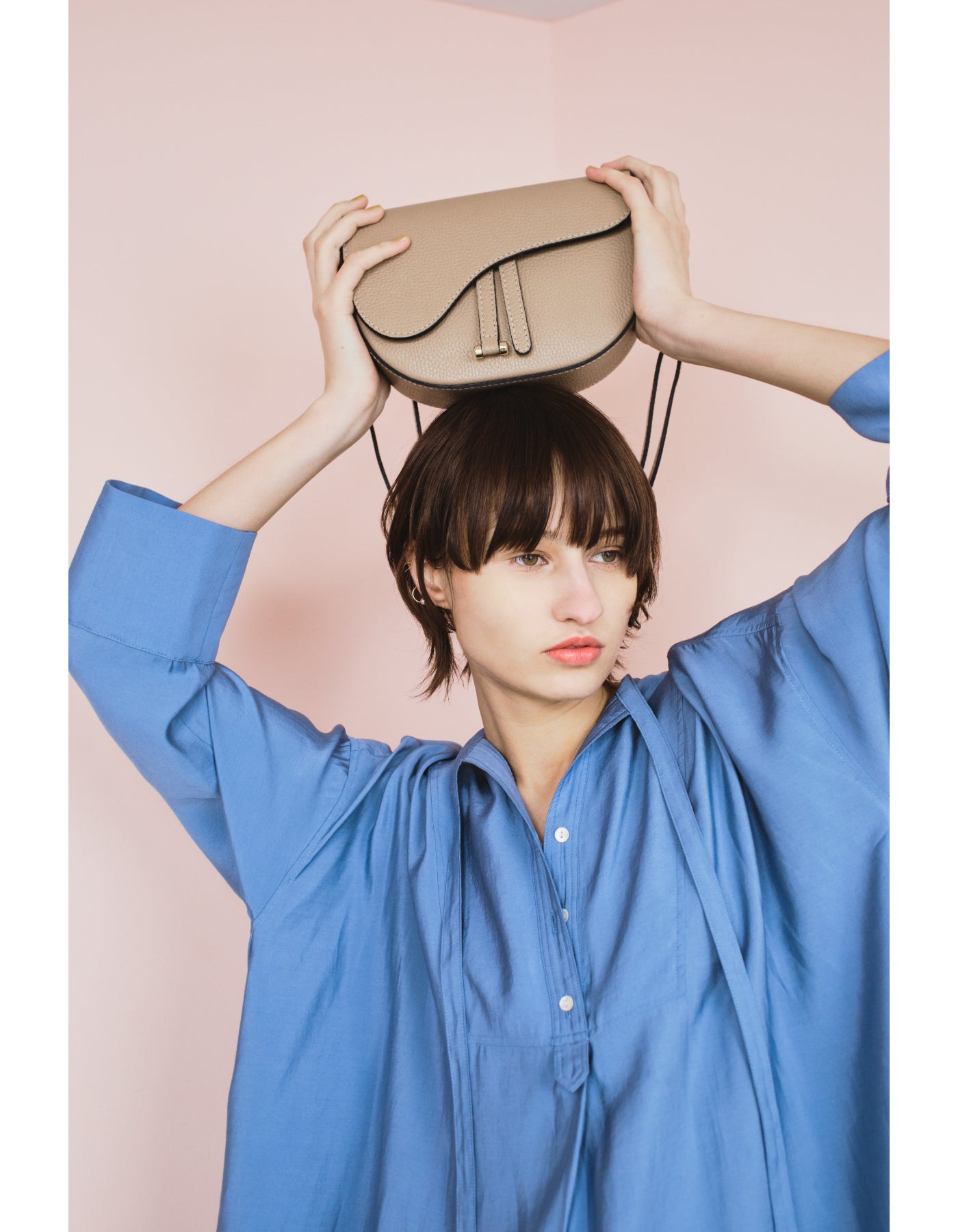 【MILLELA FIRENZE ミレッラフィレンツェ】レザーサドルバッグ