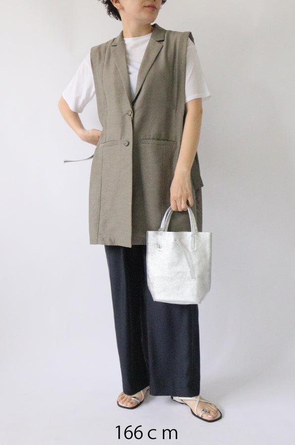 【ACUTA】サイドベルトメッシュジレ