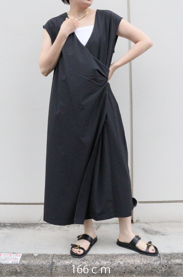 ACUTA】【撥水】【UVカット】ラップワンピース 30代ファッション 20代