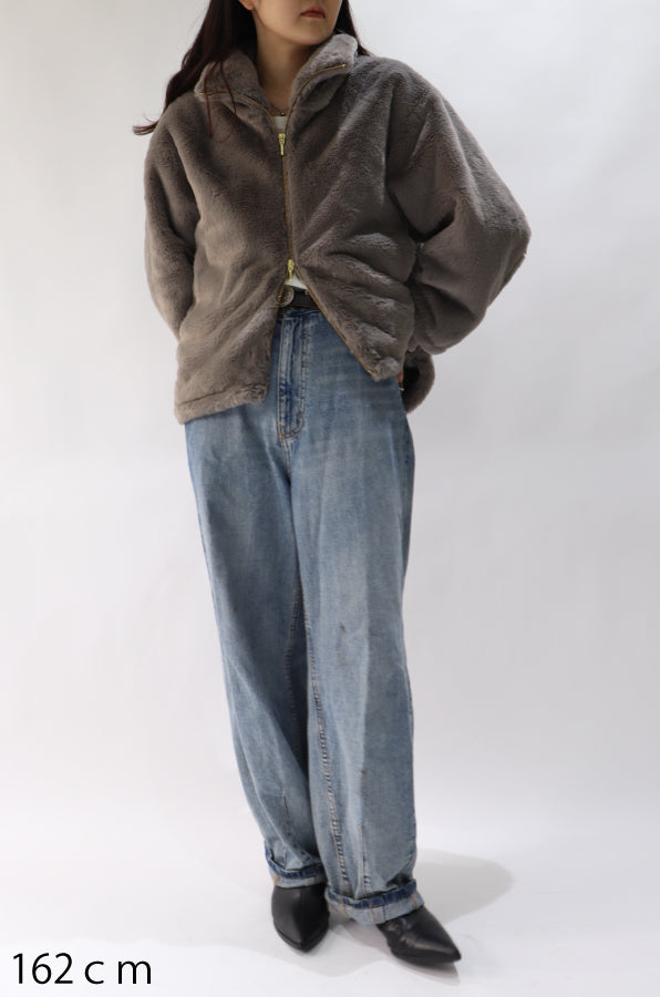 【ACUTA】【PRE ORDER】フェイクファースタンド衿ブルゾン