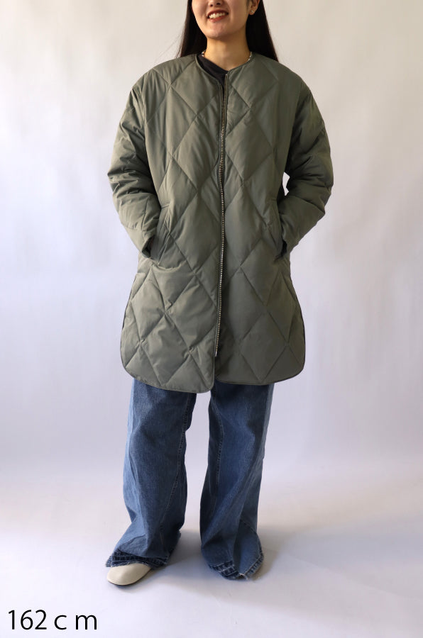 【ACUTA】ストレッチタフタ袖リブダウンコート