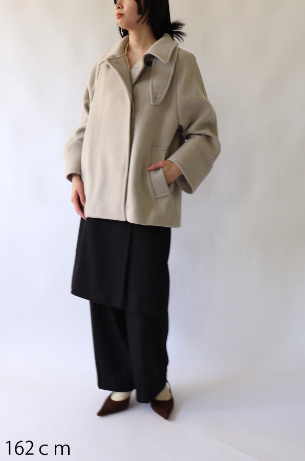 【ACUTA】ラグランスリーブWOショートコート