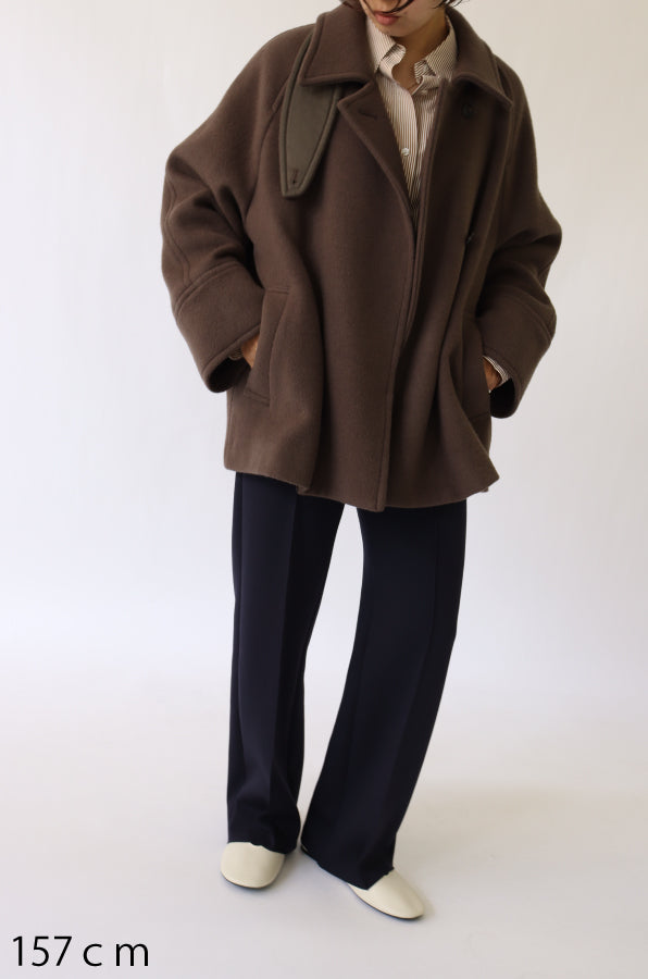 【ACUTA】ラグランスリーブWOショートコート