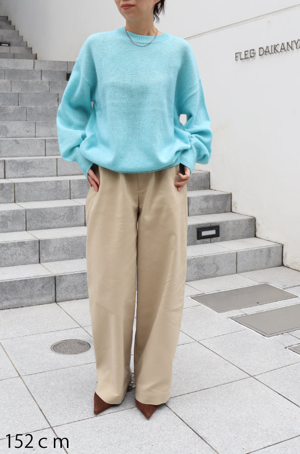 【ACUTA】 ヤク混クルーネックニット