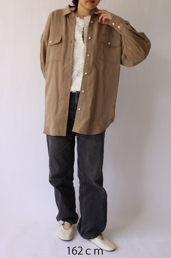【ACUTA】バイオ加工オーバーシャツ