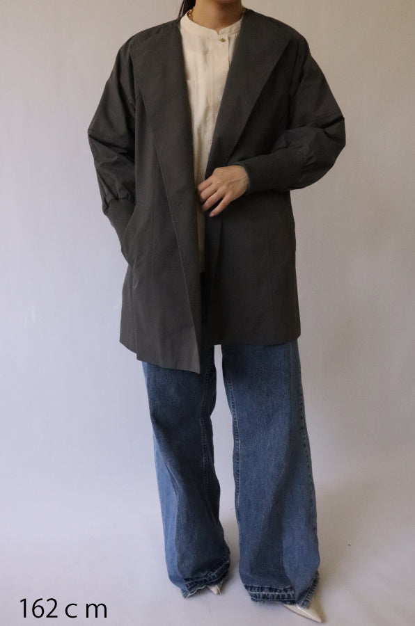 【ACUTA】袖リブバックベルトショートコート