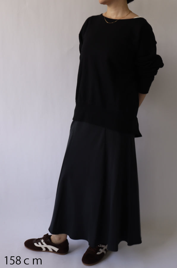 【Ruhe】裏毛ボートネックトップス