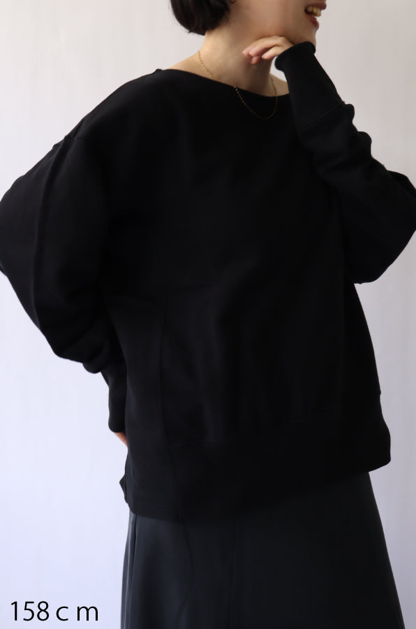 【Ruhe】裏毛ボートネックトップス