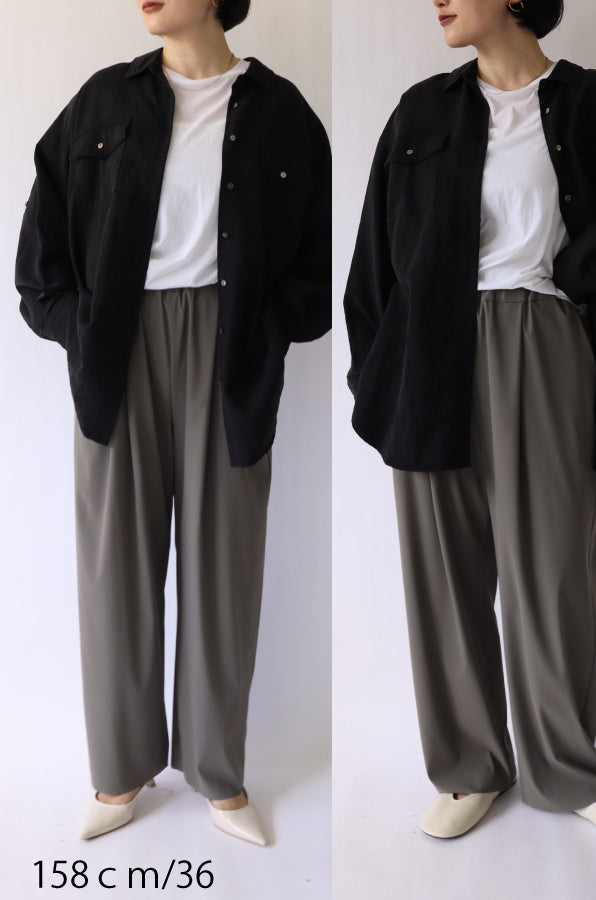 【ACUTA】 コットントリコットコクーンパンツ