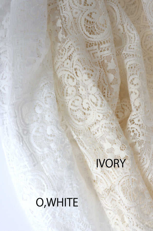 【ACUTA】 バンドカラーレースシャツ