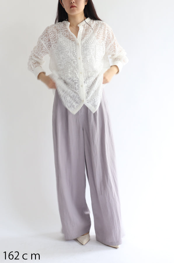 【ACUTA】バイオ加工ワンタックパンツ