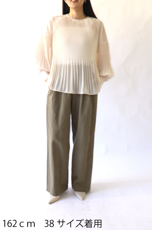 【ACUTA】【PRE ORDER】リネンブレンドスラックスパンツ