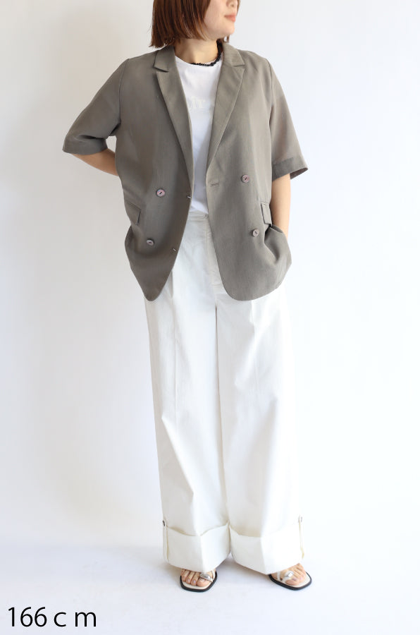 【ACUTA】 【PRE ORDER】シアーメッシュハーフスリーブジャケット