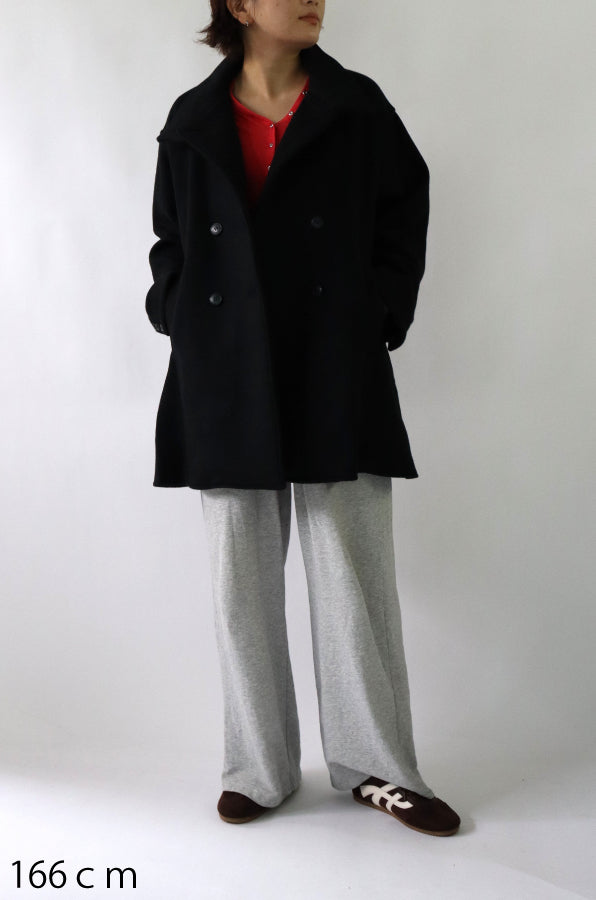 【ACUTA】WOスタンドネックミドル丈コート
