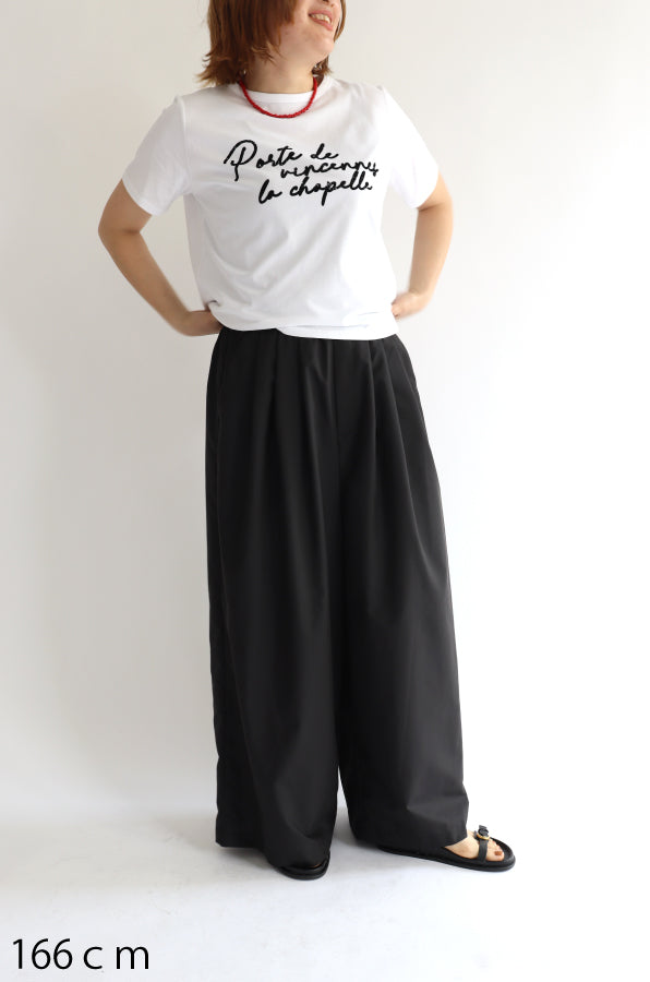 【ACUTA】とろみタックワイドパンツ