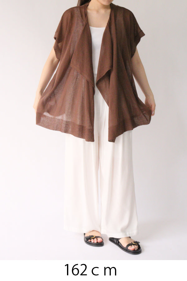 【セール/30%OFF】ACUTA アクータ コットンレーヨンスカシミックスドルマンポンチョカーディガン 10095543 レディース【SALE】【返品・交換不可】 ACUTA アクータ】30代ファッション 20代ファッション 40代