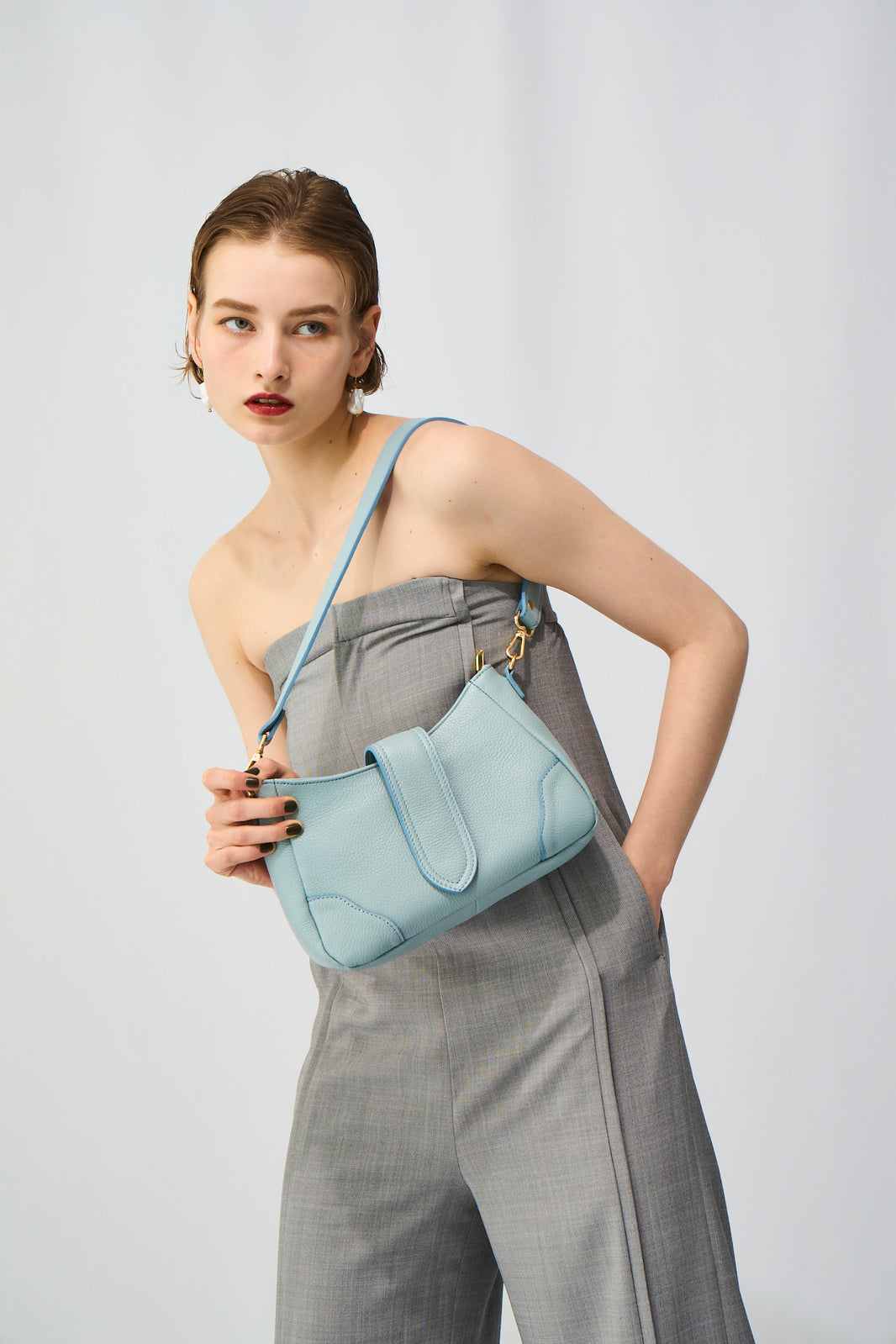 MILLELA FIRENZE　メタリックミニトートバッグ
