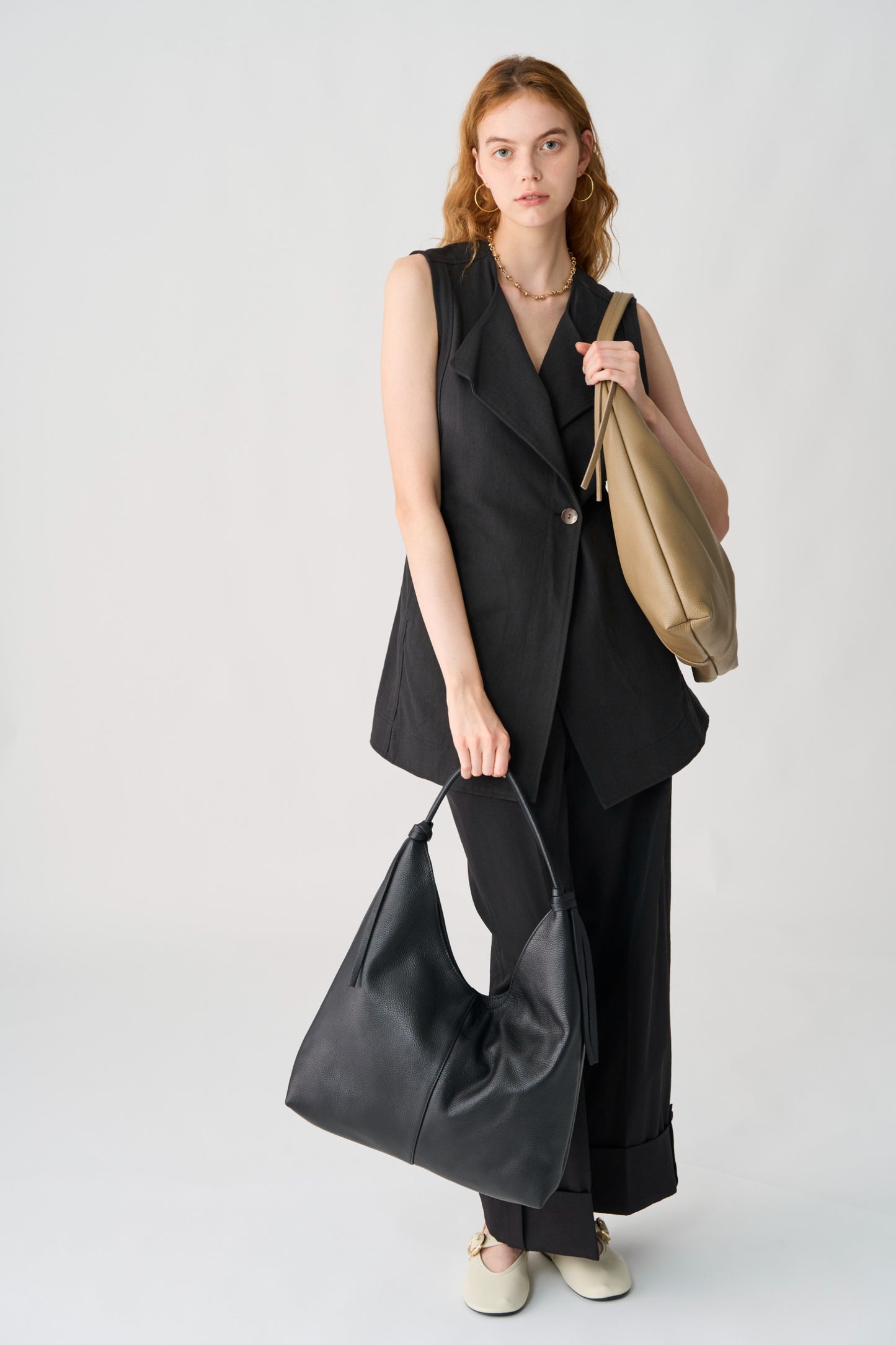 【MILLELA  FIRENZE】【PREORDER】 レザーホーボーバッグ