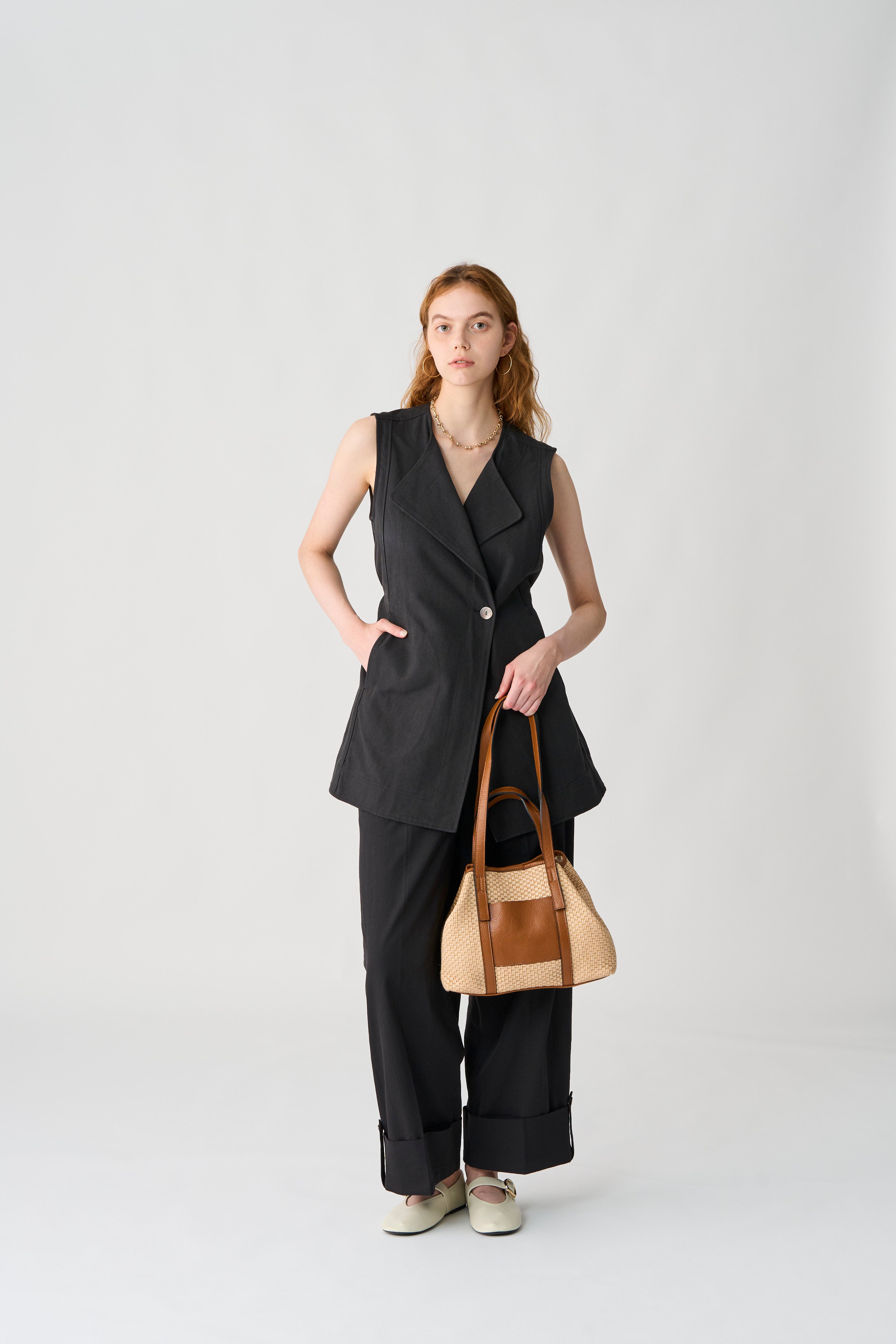 MILLELA FIRENZE レザー×ラフィア2WAYトートバッグ | イタリア製 – ACUTA MILLELA FIRENZE レザー×ラフィア2WAYトートバッグ | イタリア製 – ACUTA