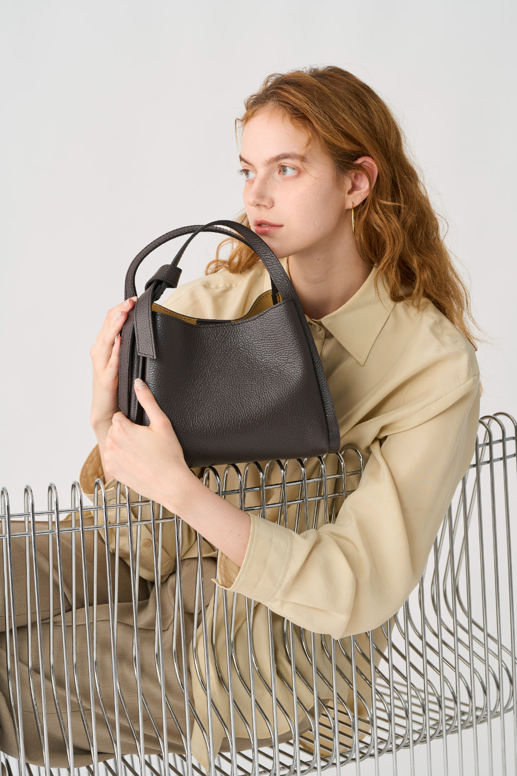 【MILLELA  FIRENZE】【PREORDER】2WAYトラペーズハンドバッグ