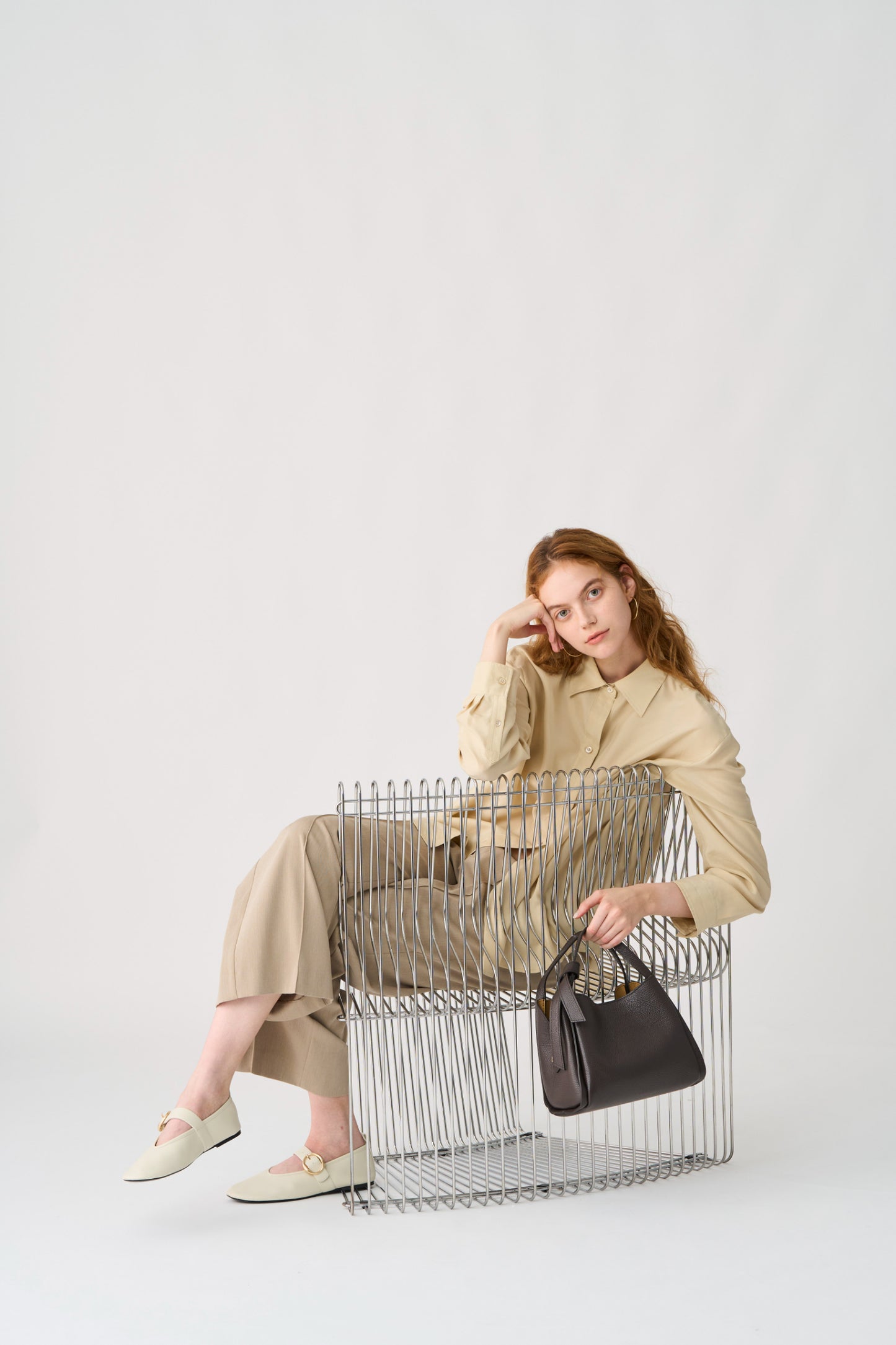 【MILLELA  FIRENZE】【PREORDER】2WAYトラペーズハンドバッグ