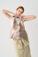 【MILLELA  FIRENZE】メタリックトライアングルミディバッグ